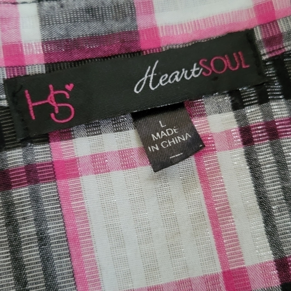 Heart & Soul Black & Pink Plaid Ruched Bubble Bottom Dress - Picture 5 of 10